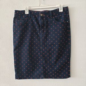 Pilcro And The Letterpress Anthropogie polka dot Skirt size 31